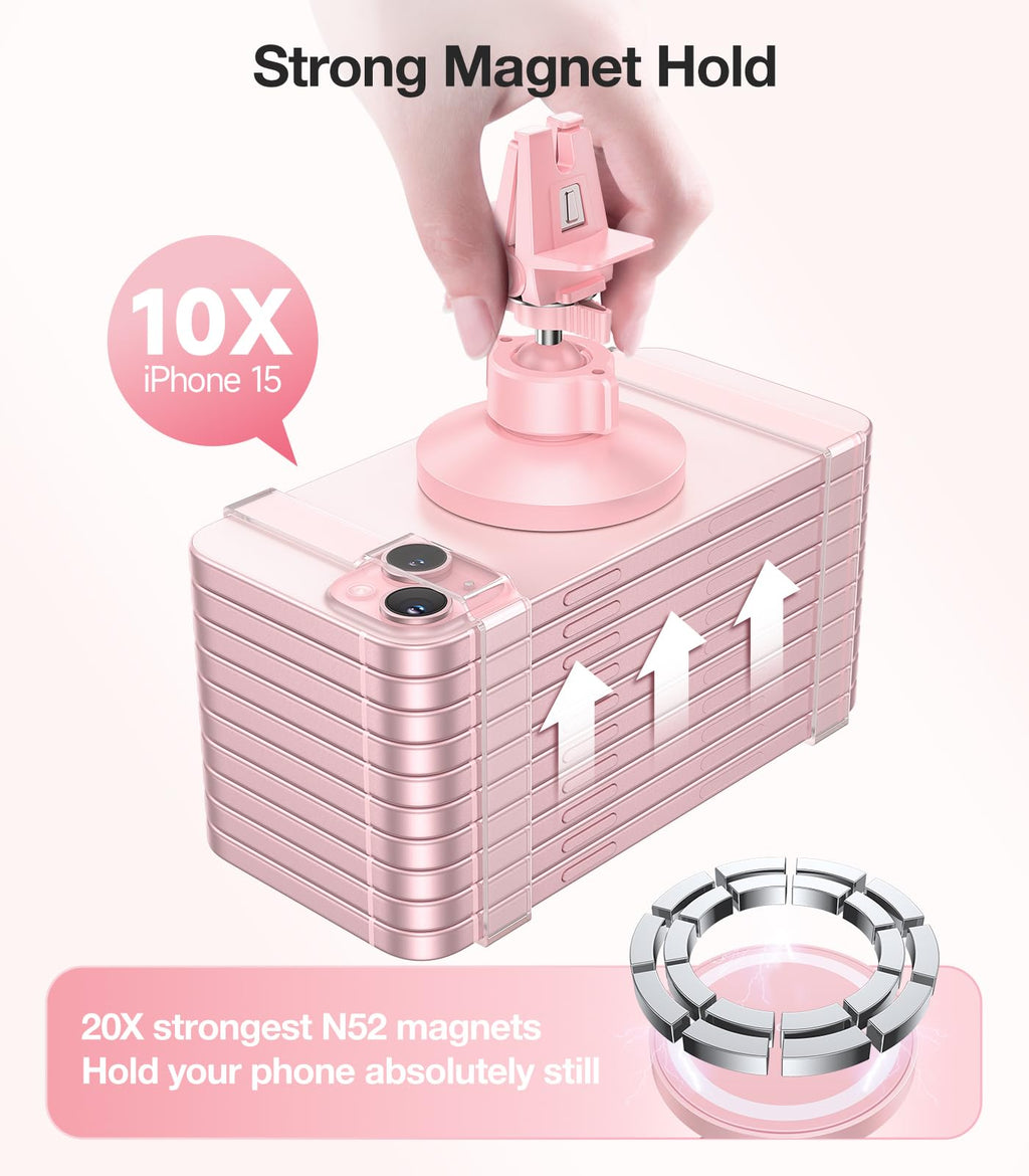 VICSEED for MagSafe Car Mount [Upgraded Strongest Magnet Power] Magnetic Phone Holder for Car Vent 360 Adjustable Magnetic Car Phone Holder Mount for iPhone 17 Pro Max 16 15 14 13 12 Plus Mini