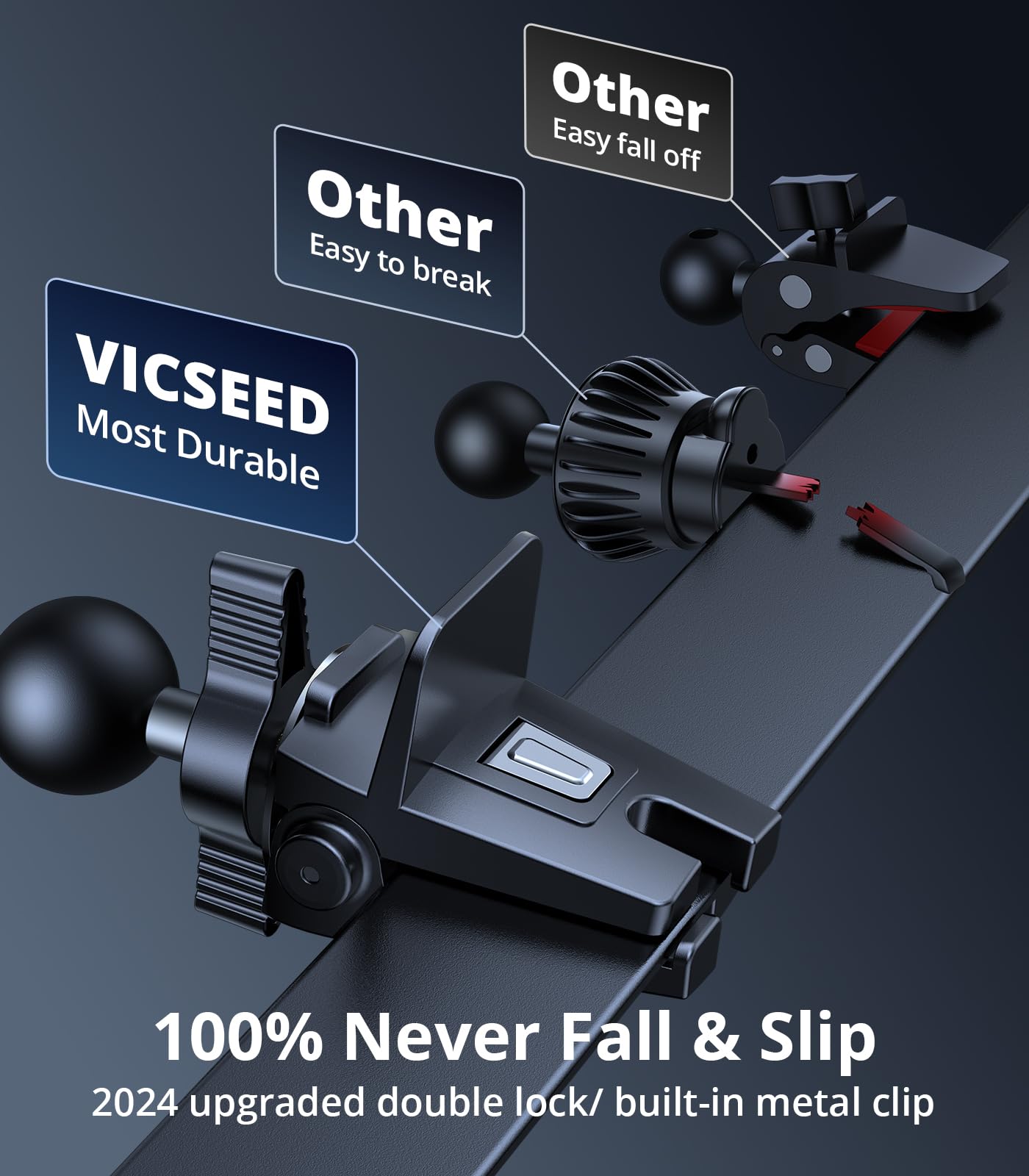 VICSEED for MagSafe Car Mount [Upgraded Strongest Magnet Power] Magnetic Phone Holder for Car Vent 360 Adjustable Magnetic Car Phone Holder Mount for iPhone 17 Pro Max 16 15 14 13 12 Plus Mini