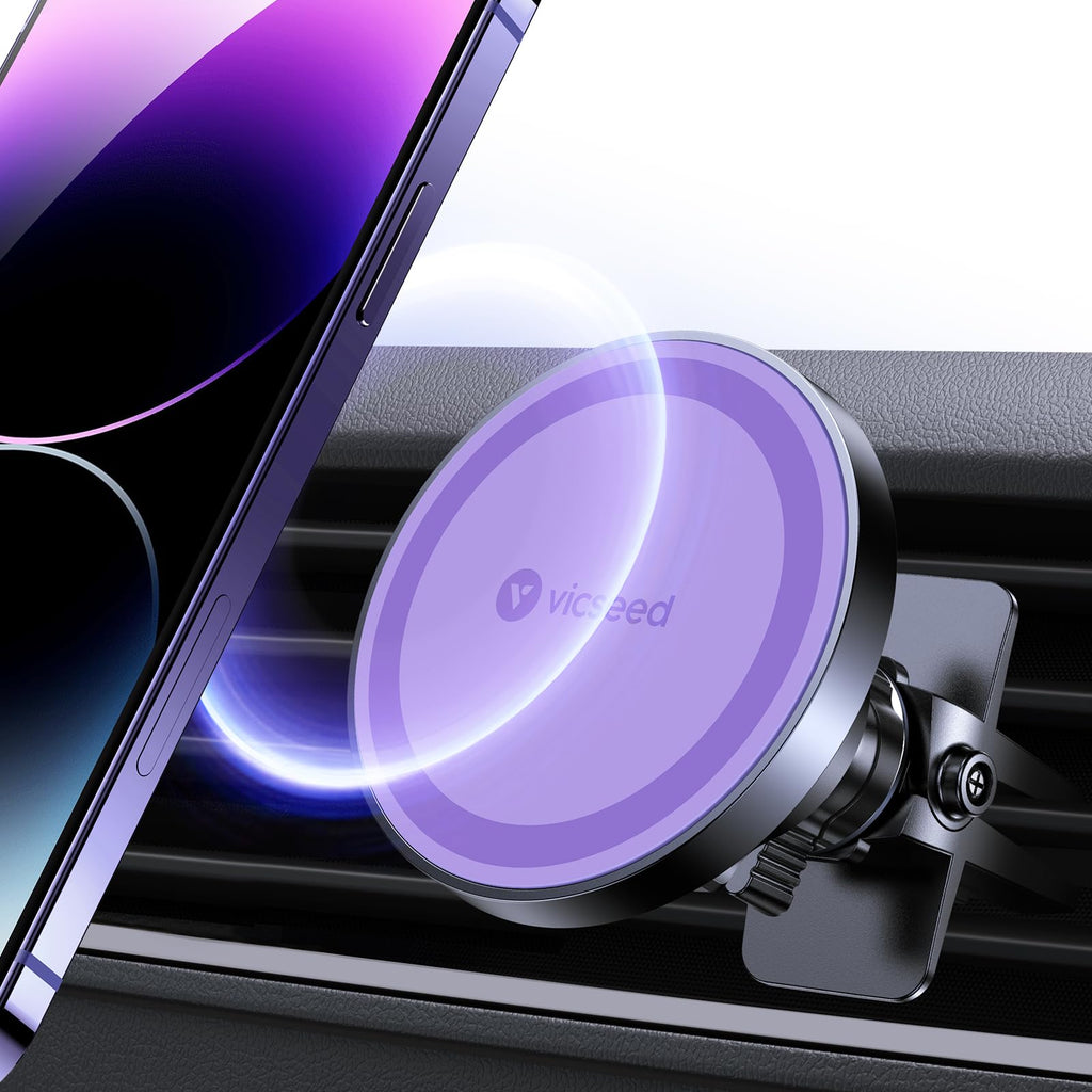 VICSEED for MagSafe Car Mount [Upgraded Strongest Magnet Power] Magnetic Phone Holder for Car Vent 360 Adjustable Magnetic Car Phone Holder Mount for iPhone 17 Pro Max 16 15 14 13 12 Plus Mini